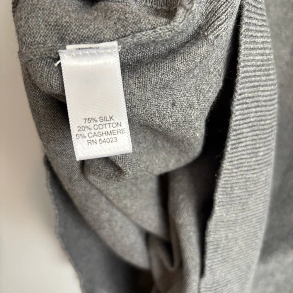 Banana Republic Charcoal V-Neck Sweater